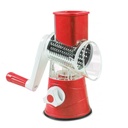 Trancheuse multifonction manuelle Avec 3 Lames-Rouge