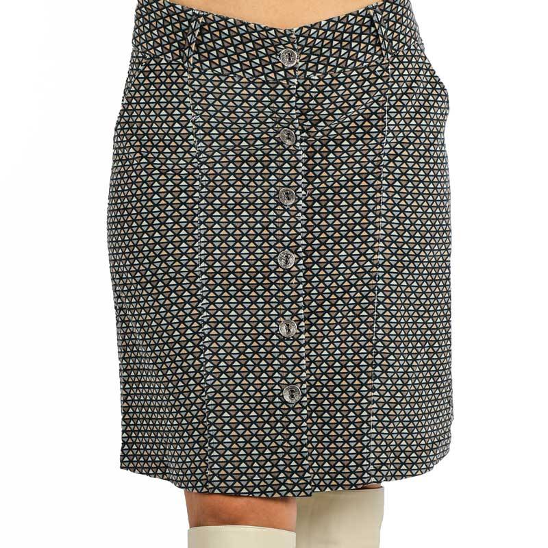Jupe grise avec boutons Motif 2-36