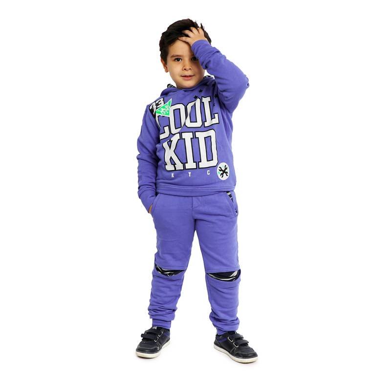 Jogging bleu majorelle pour enfant-2