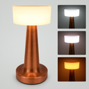 Lampe de Table Sans Fil Rechargeable Tactile Bronze 21X9cm 