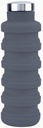 Bouteille d'Eau Rétractable en Silicone - 500ml, Portable et Pliable, Sans BPA-Gris