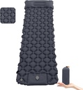 Matelas Gonflable de Camping Ultra Léger avec Oreiller – Le Compagnon Idéal pour Vos Aventures en Plein Air-Bleu