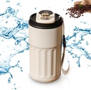 Thermos à Café avec Affichage Numérique de la Température , en Acier Inoxydable 450 ml-Noir