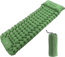 Matelas Gonflable de Camping Ultra Léger avec Oreiller – Le Compagnon Idéal pour Vos Aventures en Plein Air-Vert
