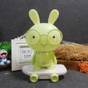 Veilleuse Pour Enfants - Forme Lapin Tête Lumineuse-Vert