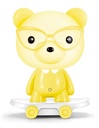 Veilleuse Pour Enfants - Forme Ours Tête Lumineuse-Jaune