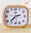 Horloge Réveil Avec Alarme - Design Effet Bois-Beige clair