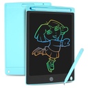 Ardoise Électronique Effaçable À Écran LCD Multicolores Et Bouton De Suppression 22.5 X 14.5 X 0.5 Cm-Bleu