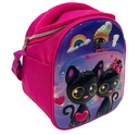 Sac à Gouter 3D Isothermique Portable Pour Fille Motif Deux Chats Noirs