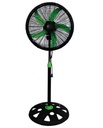 Ventilateur sur Pied Moxie Air FS-1821 18" 3 Vitesses 5 Pales Vert