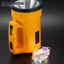 Projecteur LED Extérieur Rechargeable Étanche Avec Bande Lumineuse Colorée – Modèle W5206-2