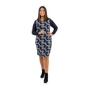 Robe femme sans fermeture  bleu marine-38
