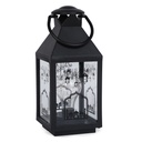 Fanous Lumineux avec Lampe Guirlande Motif Ramadan Karim-Noir