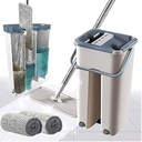 Vadrouille Balai de Nettoyage Pliable avec Seau MOP