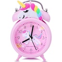 Horloge Réveil avec Alarme Mécanique Motif Dessin Animé pour Enfant-Motif 7