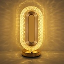 Lampe de Table Rechargeable Ovale Moderne – Style Diamant Tactile