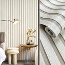 Papier peint Motif tube bois Beige 0,53 X 9,5m