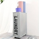 Grand Panier de Rangement Paniers à Linge Pliable avec 4 Roues 58 x 40 x 20 Cm-Gris