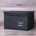 Boîte de Rangement Pliable 38 x 25 x 25 CM-Noir