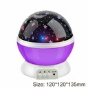 Projecteur de ciel étoilé rotatif pour la décoration-Violet