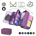 Sac Organisateur De Sous Vêtements De Voyage Imperméable 27 x 15 x 11 cm-Violet