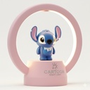 Veilleuse de Chevet Dessin Animé Stitch Rechargeable Pour Enfants En Rose 