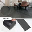 Pack de 36 Plaques PVC Autocollantes Pour Sol – Effet Bois Marron Foncé – 91,44 × 15,24 cm – Modèle HM3026 – 5,03 m²