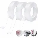 Pack De 3 Rubans Adhésifs Double Face Transparent 3 cm x 2 m