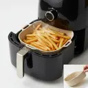 Moule en Silicone Carré Réutilisable Pour Air Fryer - Beige -  21 x 5 cm