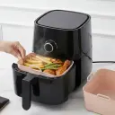 Moule en Silicone Rectangulaire Réutilisable Pour Air Fryer 17 × 9 × 7 cm - Saumon