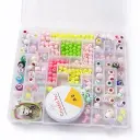 Coffret Perles DIY Enfant 600+ Pièces – Kit Création Bijoux, Bracelets et Colliers