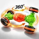 Voiture Télécommandée Stunt Car 360° – Cascade & Double Face - Orange