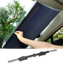 Pare-soleil extensible pour voiture avec 4 ventouses Gris 
