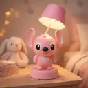 Lampe LED Stitch Rechargeable – 3 Modes de Lumière avec Taille-Crayon Intégré- Rose