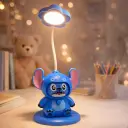 Lampe Enfant Cartoon Mini Lamp – Visage Changeant, Style Stitch Bleu, Rechargeable