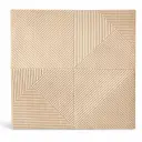 Panneau Mural 3D Adhésif Beige – Motif Géométrique 70 × 70 cm