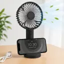 Mini Ventilateur Portable Rechargeable  – 3 Vitesses – Noir