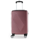 SAFARI Petite Valise Incassable en ABS-Rose métallique 