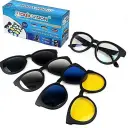 Lunettes Magic Vision 5 en 1 à Verres Magnétiques Interchangeables
