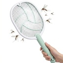 Raquette Électrique Anti-Moustiques Rechargeable USB – Tue-Insectes Haute Tension - Vert