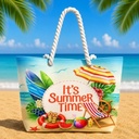 Sac de Plage – Motif It's Summer Time 50 x 37 x 14 cm