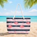 Sac de Plage – Motif Flamants 50 x 37 x 14 cm