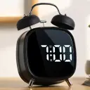 Horloge Réveil LED Numérique avec Température et Date – USB/Type-C ou Piles – Noir