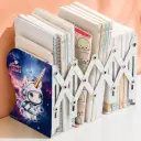 Range-Livres Extensible en Accordéon 50 × 19 cm –  Design Licorne Explore Space
