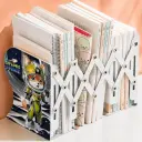 Range-Livres Extensible en Accordéon 50 × 19 cm –  Design Renard Astronaute 