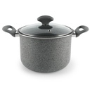 WINOX Marmite granite avec couvercle gris 5L