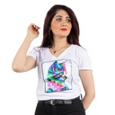 T-Shirt pour femme Cat Blanc