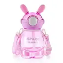 Gourde Enfant Space Rabbit 750 ml en PC avec Sangle - Rose