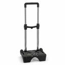 Chariot Universel en Aluminium pour Cartable et Sac à Dos avec Roulettes – Poignée Télescopique 80 cm - Noir