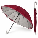 Parapluie Long Rouge 100 cm avec Poignée Courbée